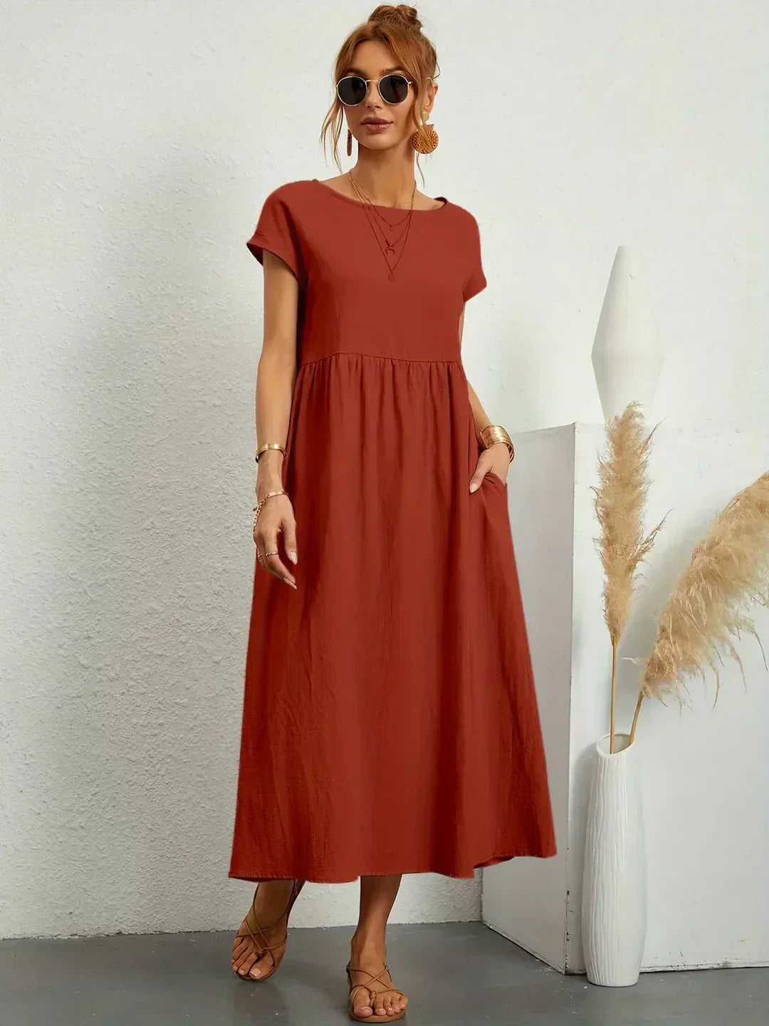 Clémence | Robe d'été Chic pour femme | Midi
