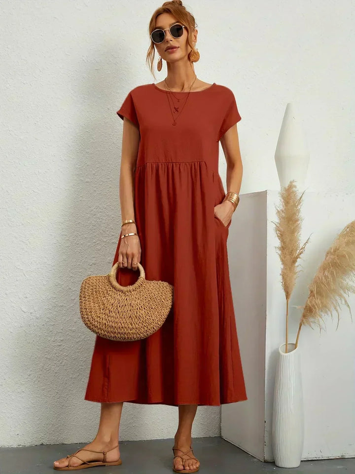 Ursina™ | Robe Midi Fluide.
