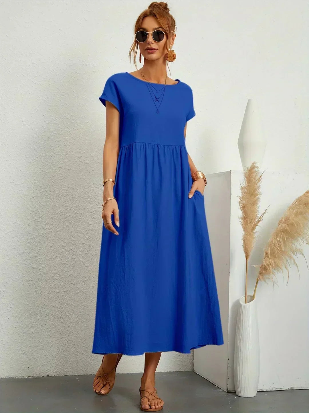 Ursina™ | Robe Midi Fluide.