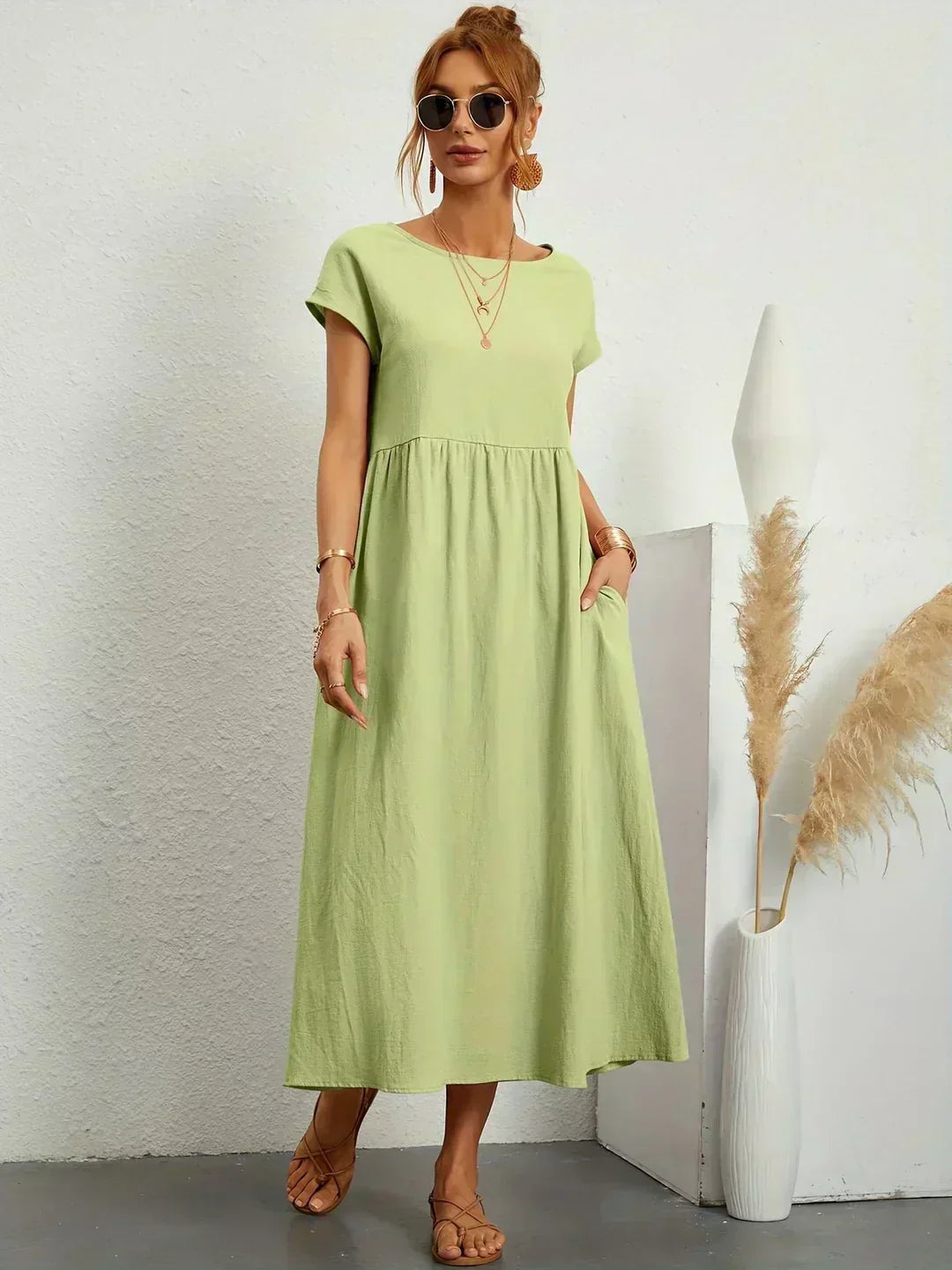 Clémence | Robe d'été Chic pour femme | Midi
