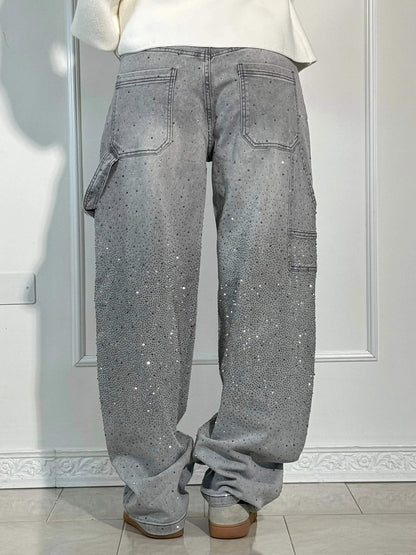 Victoria | Jeans Pailletés Taille Haute