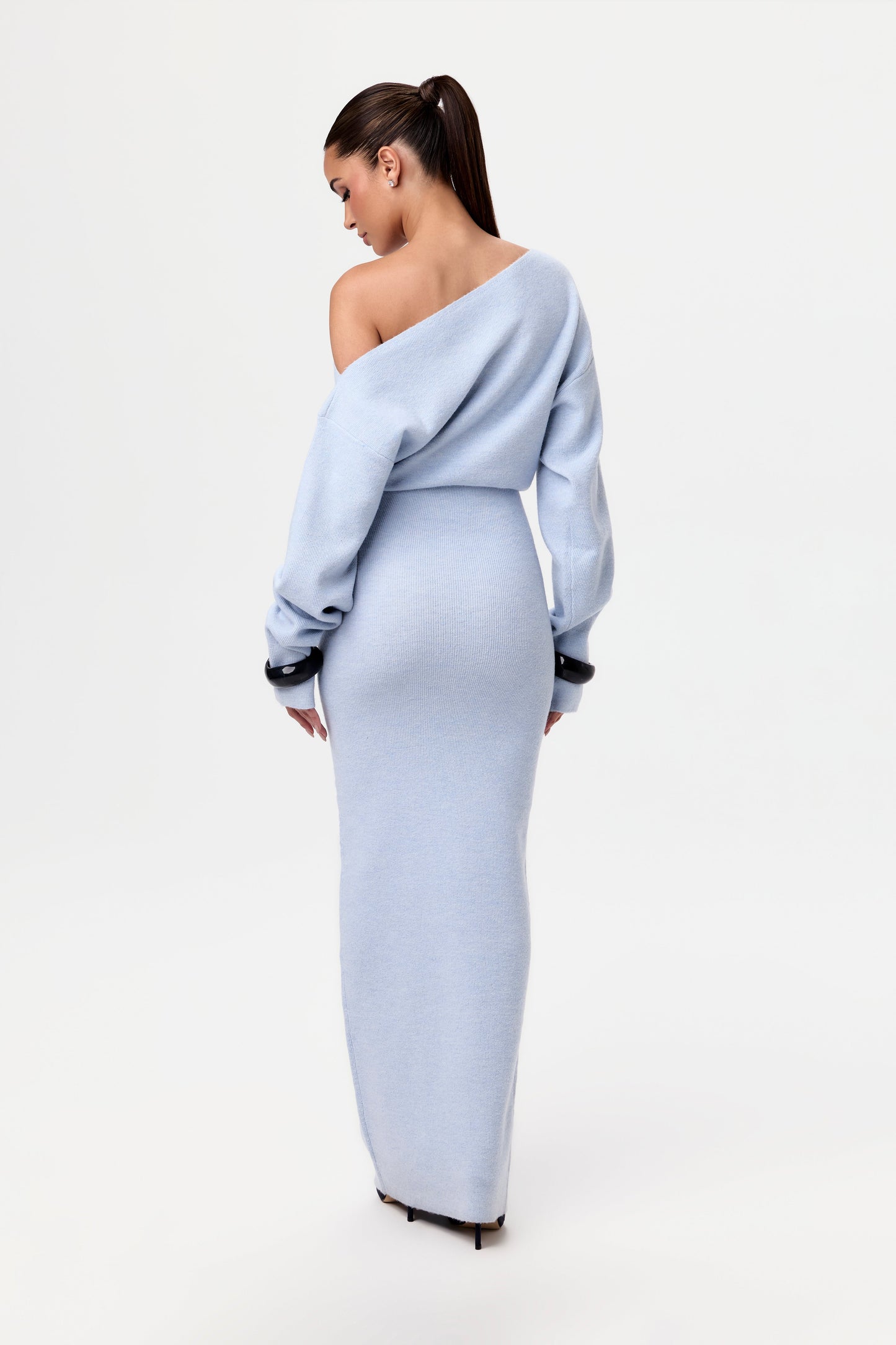 Robe Pull à Épaules Dénudées