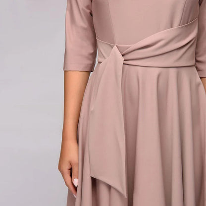 Élodie | Robe d'invitée de Mariage Simple pour femme | Midi