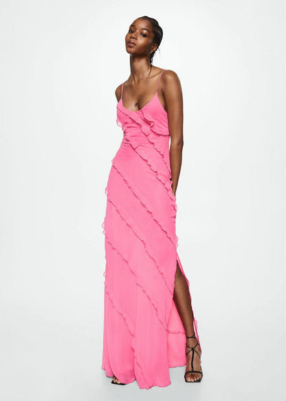 Adrienne – Robe Élégante avec Volants