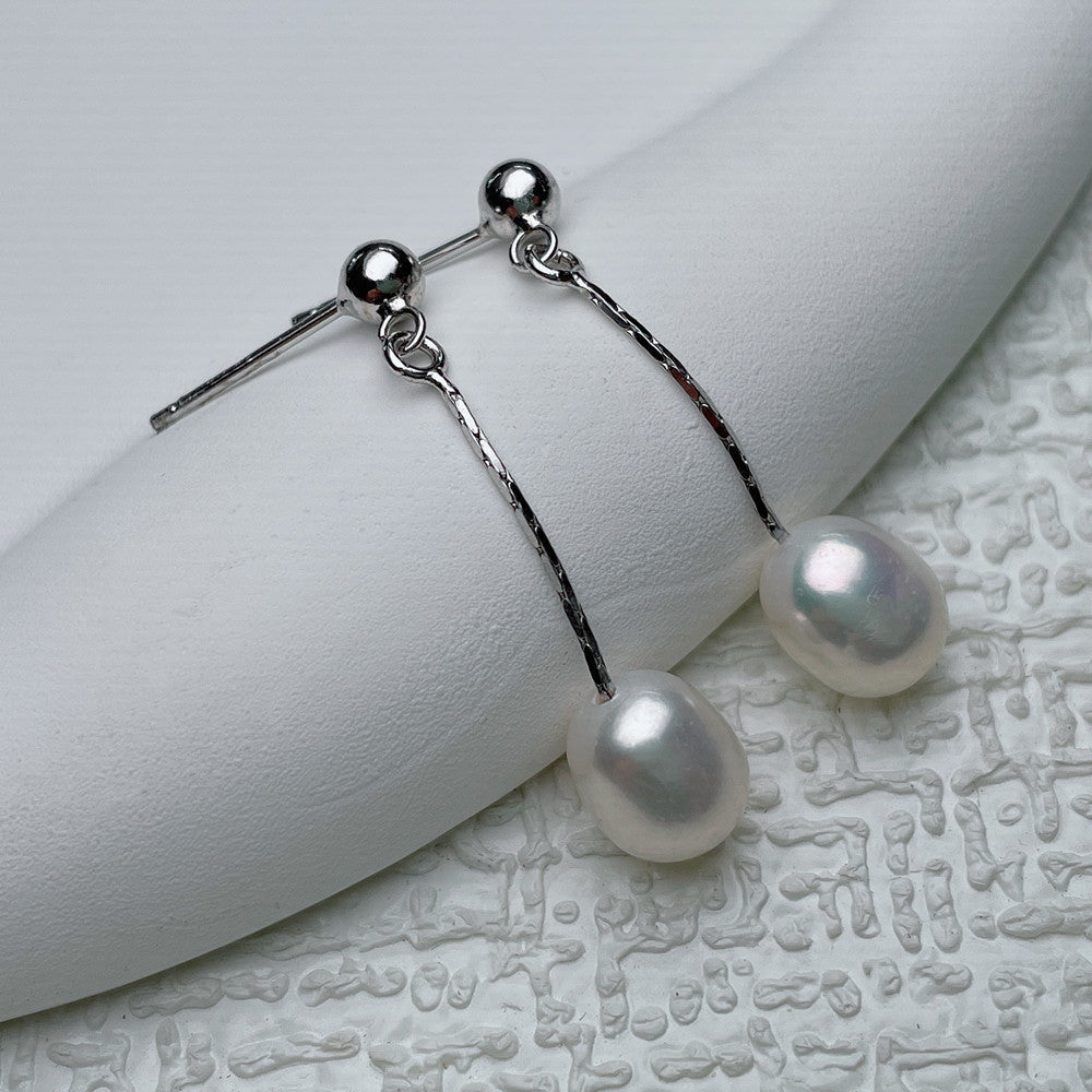 Boucles d'oreilles perles fraîches pour bébé