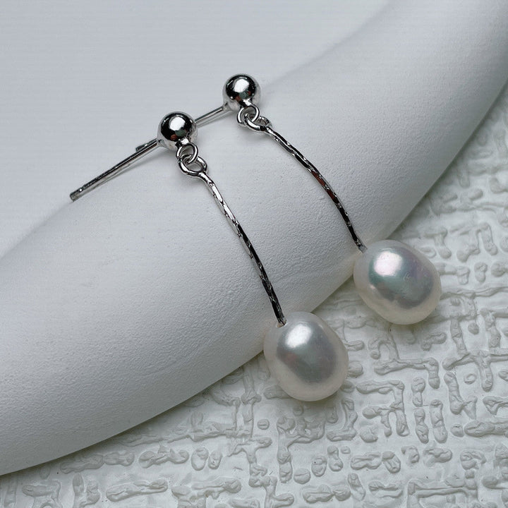 Boucles d'oreilles perles fraîches pour bébé