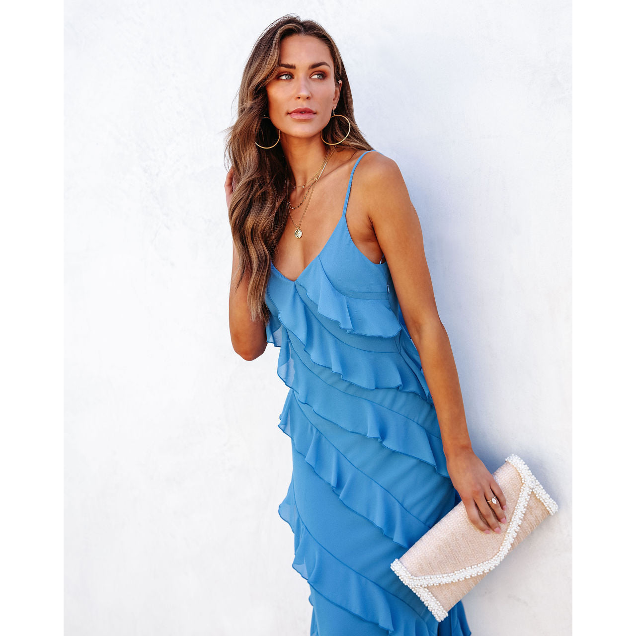 Adrienne – Robe Élégante avec Volants