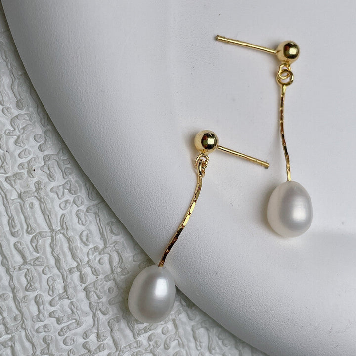 Boucles d'oreilles perles fraîches pour bébé