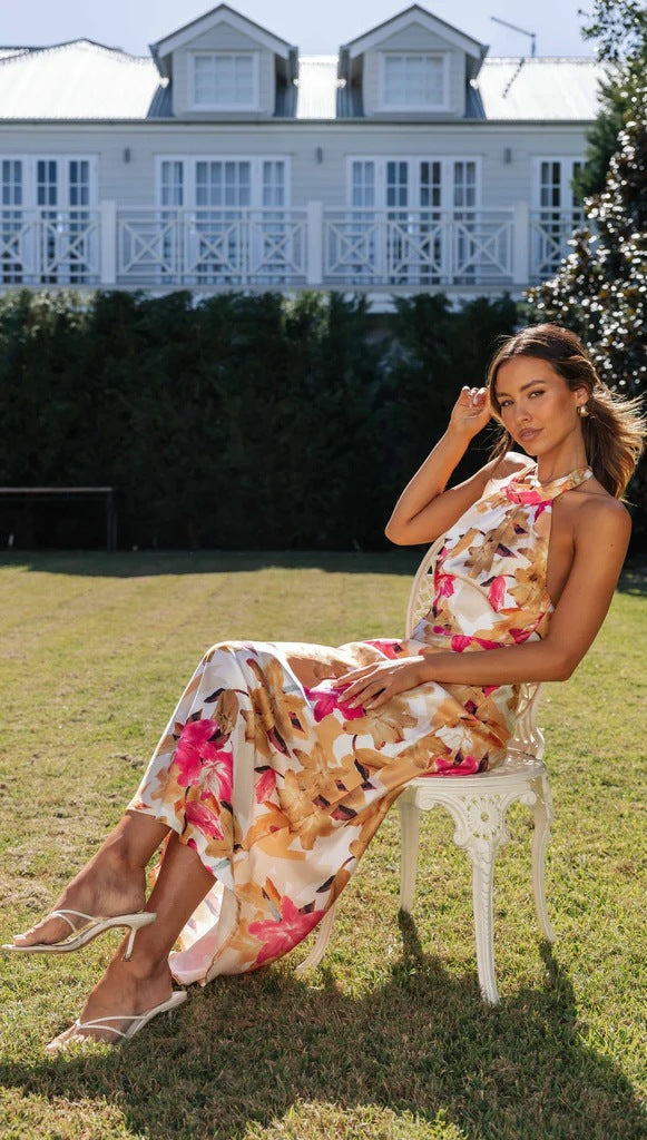 Cassidy | Robe Maxi Florale Élégante