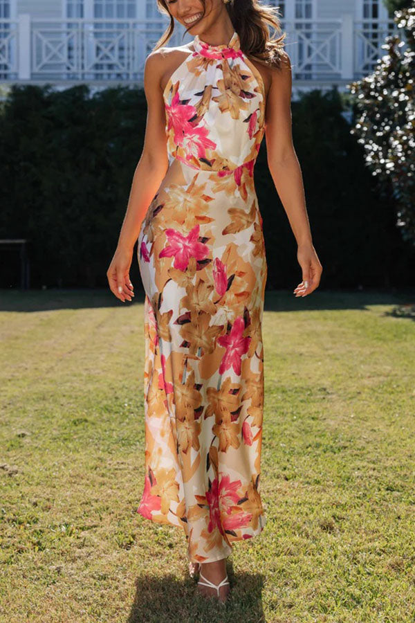 Cassidy | Robe Maxi Florale Élégante