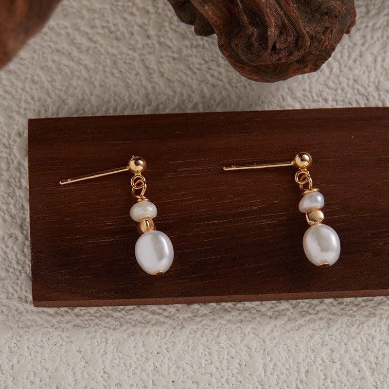 Boucles d'oreilles goutte de perles intemporelles
