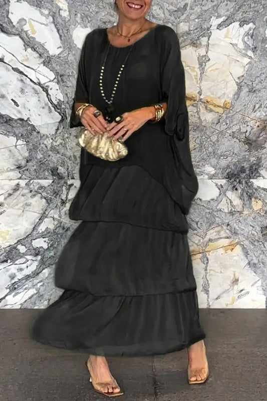 Robe Capa Nora - Noir
