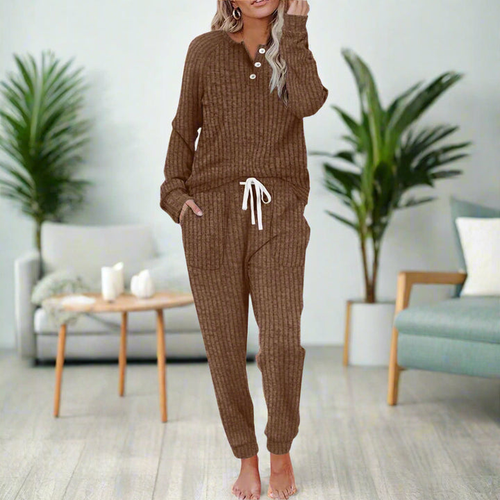Brenda – Ensemble de Loungewear Douillet en Deux Pièces
