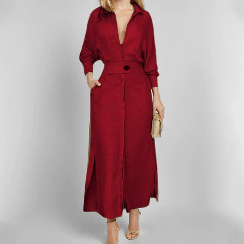 Aurélia™ — Robe longue fluide élégance naturelle