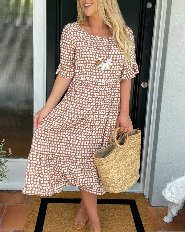 Blythea – Robe Midi Évasée Décontractée
