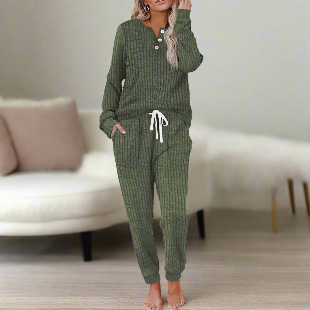 Brenda – Ensemble de Loungewear Douillet en Deux Pièces