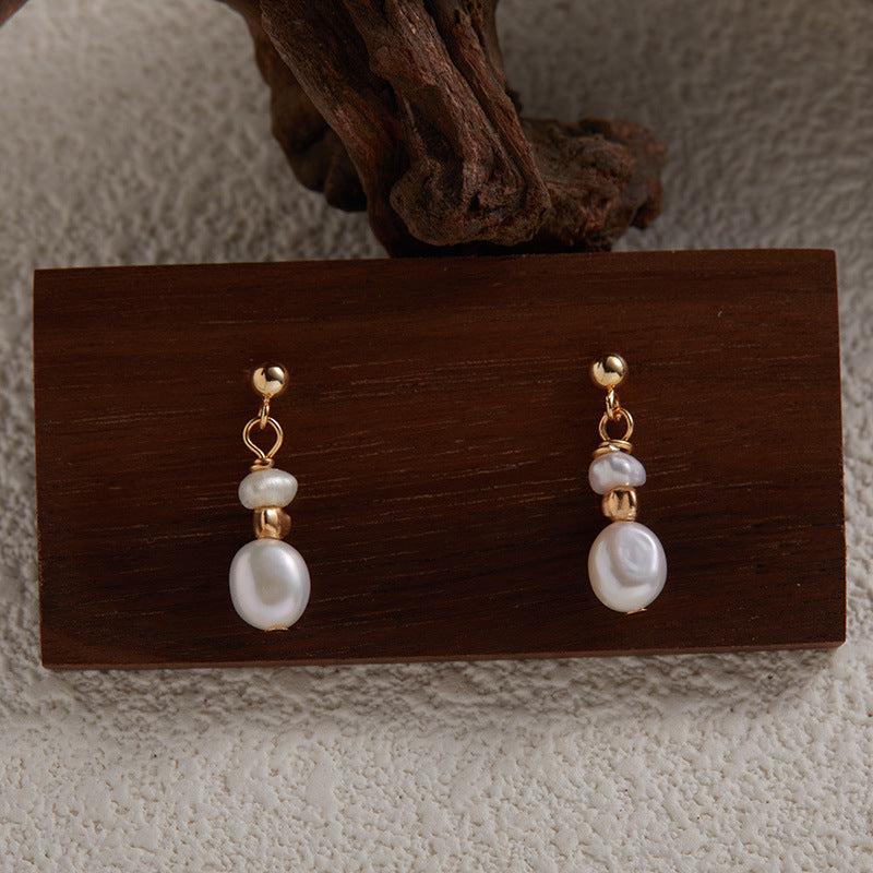 Boucles d'oreilles goutte de perles intemporelles