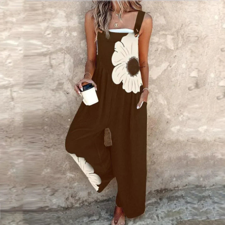 ELLIRA – COMBINAISON SANS MANCHES AVEC JAMBES RESSERRÉES & CEINTURE À NOUER