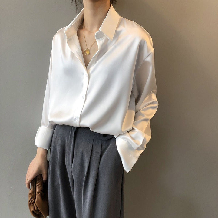 Celine – Blouse Classique à Boutons