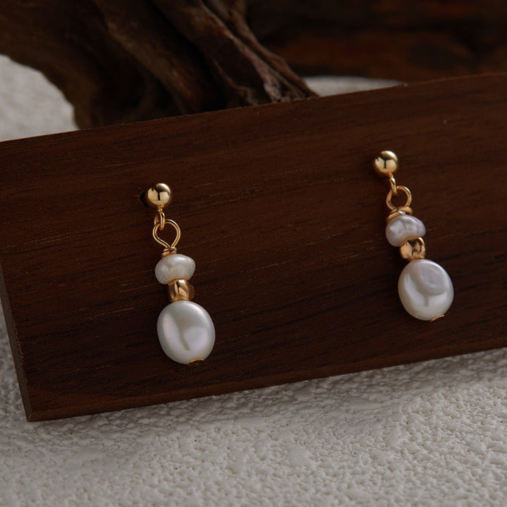 Boucles d'oreilles goutte de perles intemporelles