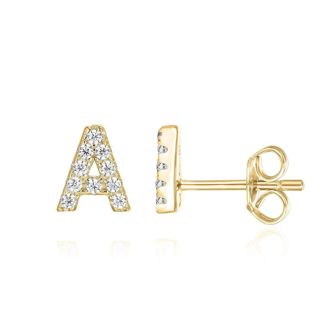 Boucle d'oreille Initiale, 1 pc. | Or 16k