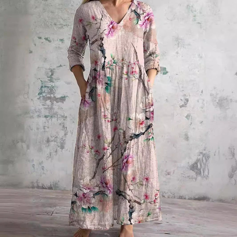 Caroline™ | Robe d'Été Fleurie