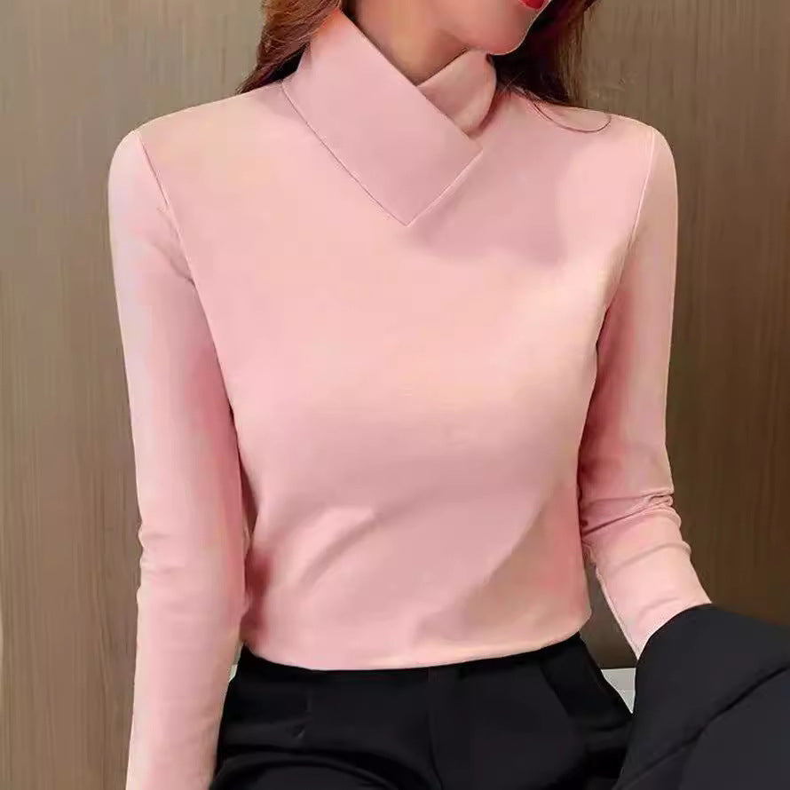 Avery | T-shirt Élégant Col Montant