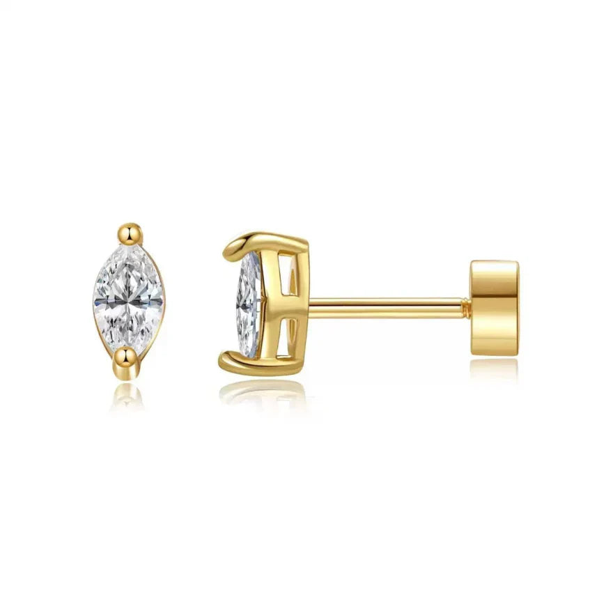 Boucles d'oreilles en forme de poire | Or