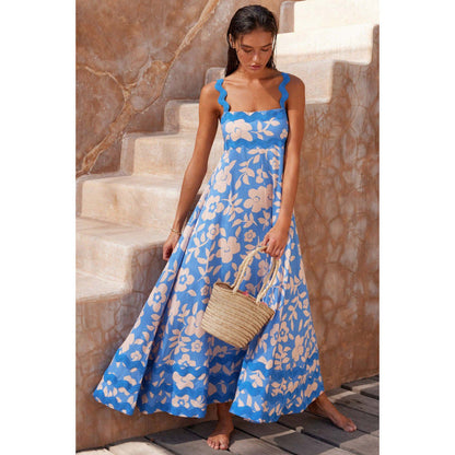 Jovie - Robe Décontractée Sans Manches avec Imprimé Floral