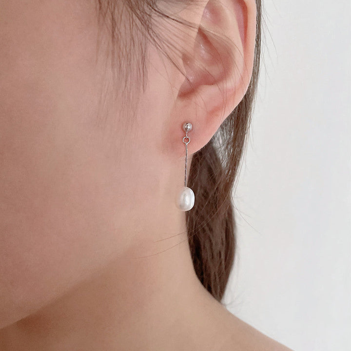 Boucles d'oreilles perles fraîches pour bébé