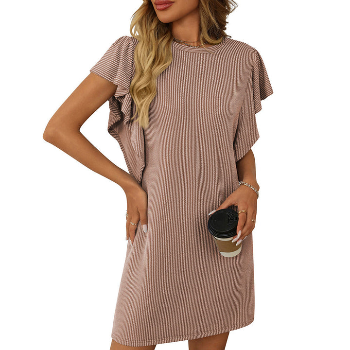 Ursula – Robe Droite avec Manches Volantes
