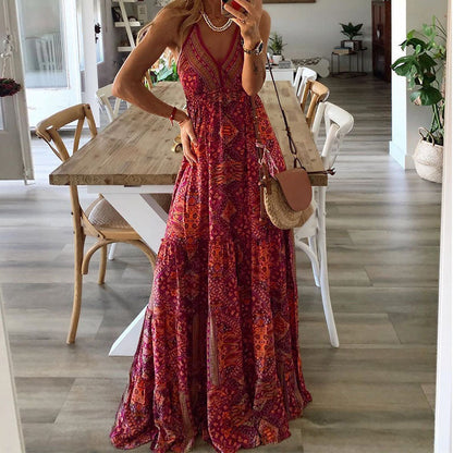 Gweneth - Robe sans manches Boho