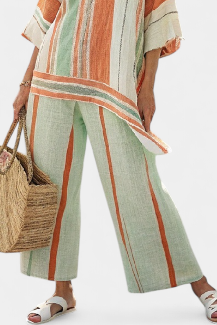 Bellmere | Haut Asymétrique Élégant & Pantalons à Jambes Larges