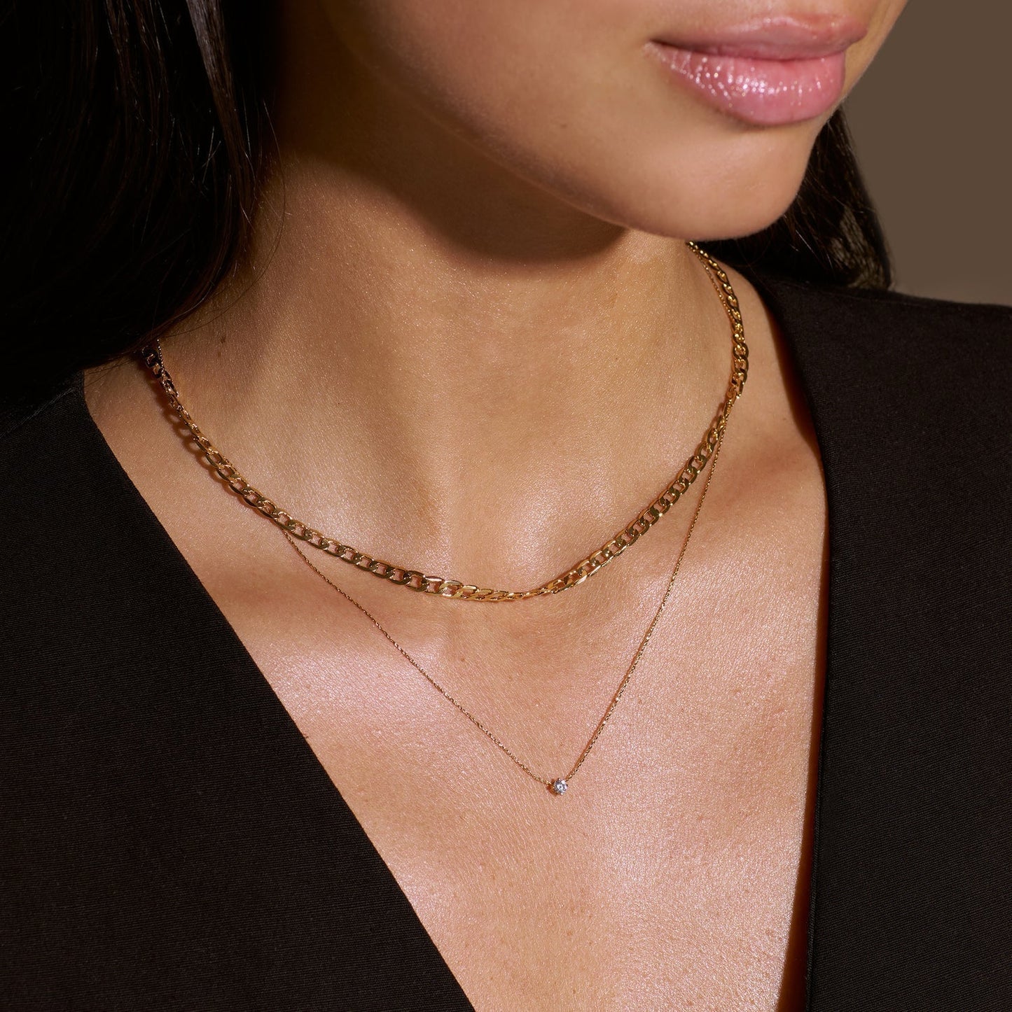 Collier Chaîne à Maillons Plat | Or