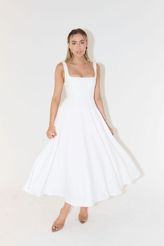 Melisandre - Robe Midi Femme, Élégante & Polyvalente