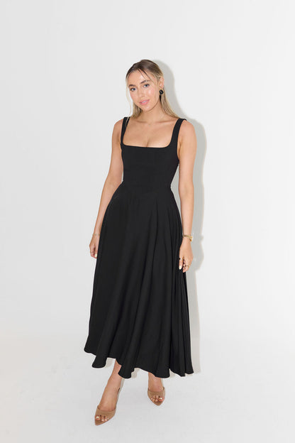 Melisandre - Robe Midi Femme, Élégante & Polyvalente