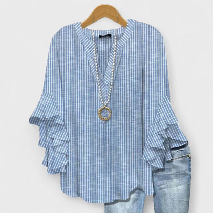 Cordelia™ | Blouse Imprimée pour Femmes avec Manches Volantes