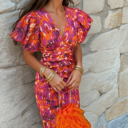 CAROLE | ROBE FIESTA VIBRANTE AVEC DES DÉTAILS IMPRESSIONNANTS