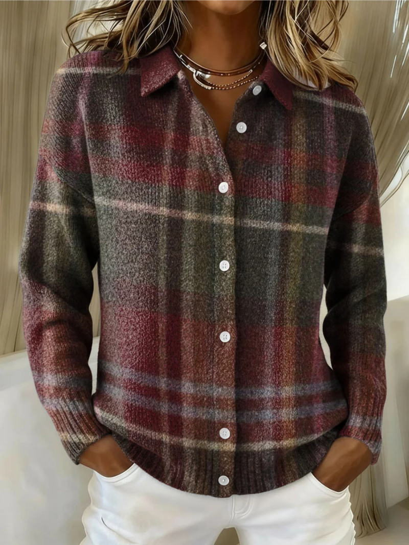 Emily™ – Blouse à Capuche à Carreaux