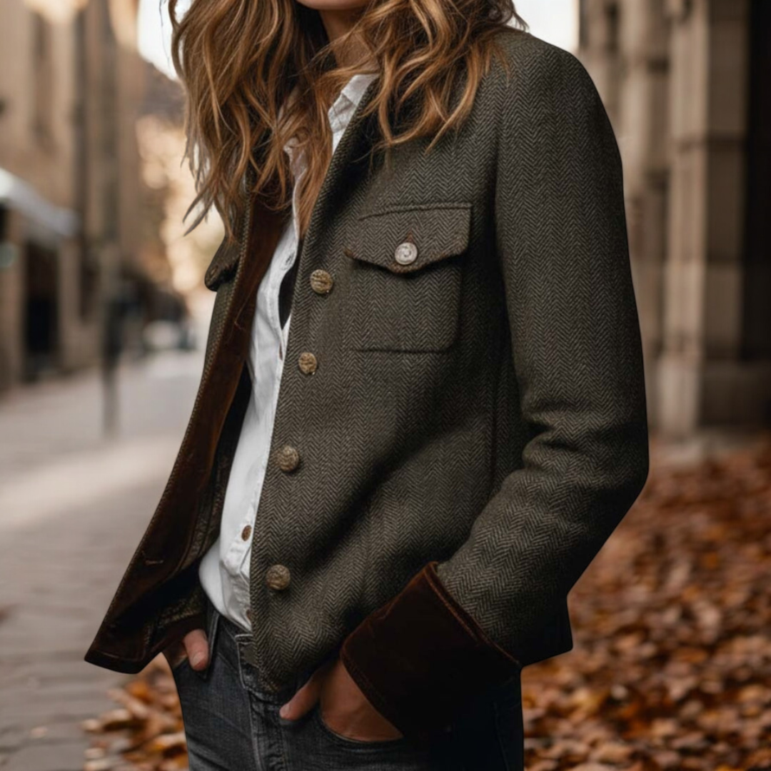 DARMAE™ | Veste Boutonnée Raffinée avec Structure Ajustée
