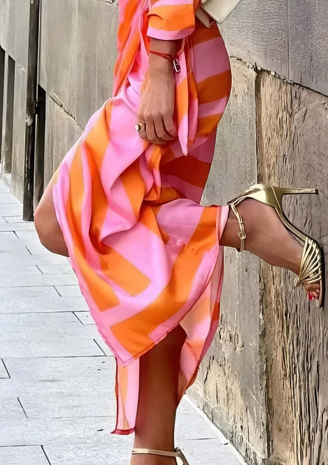 Amélie | Robe portefeuille rayée