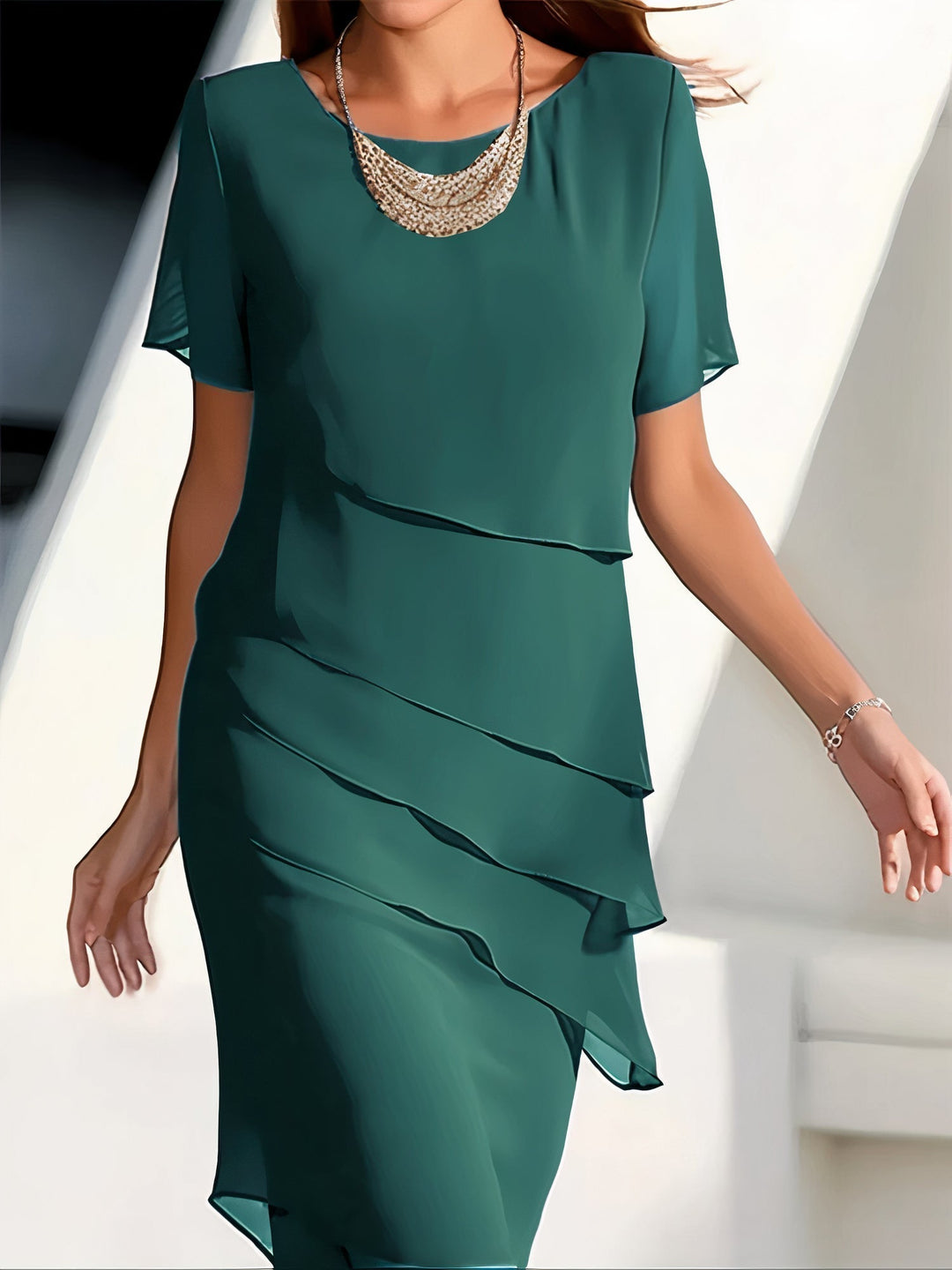 Bernadette - Robe légère en chiffon plissé