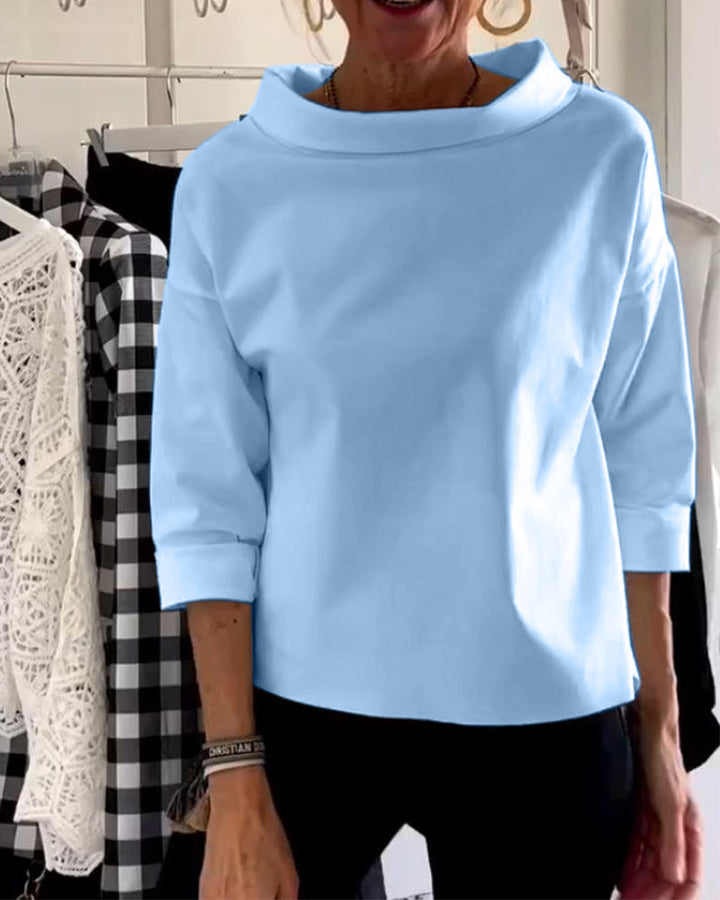 WIEBKE I BLOUSE CONFORTABLE À MANCHES 3/4