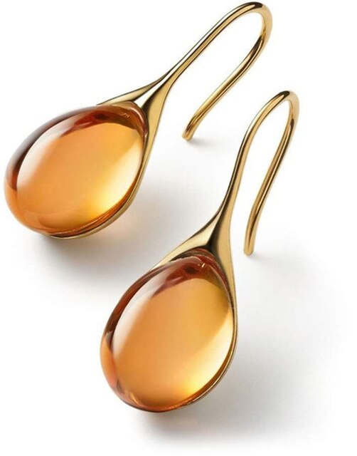 Boucles d'oreilles pendantes en cristal chic
