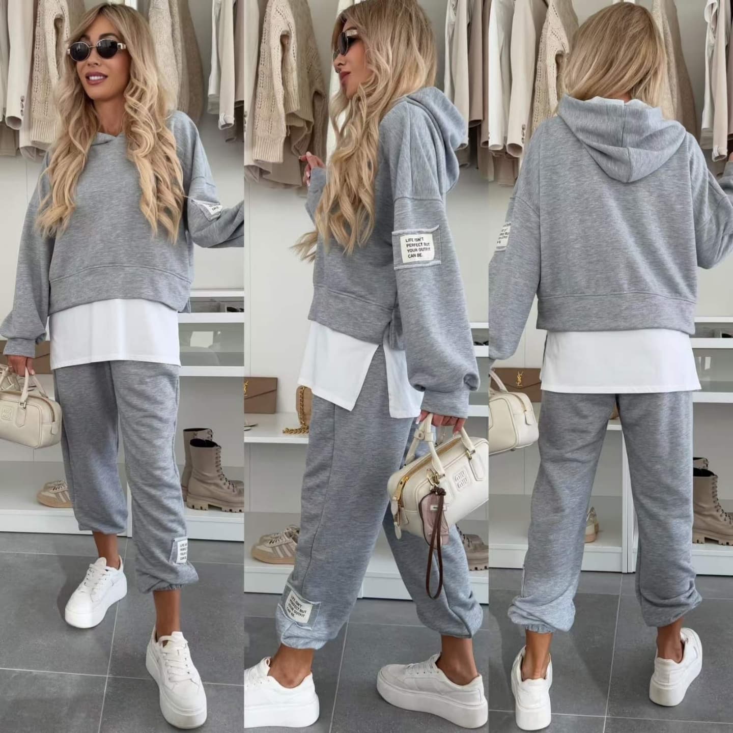 THALIRYN – ENSEMBLE DE SWEAT-SHIRT CASUAL À CAPUCHE