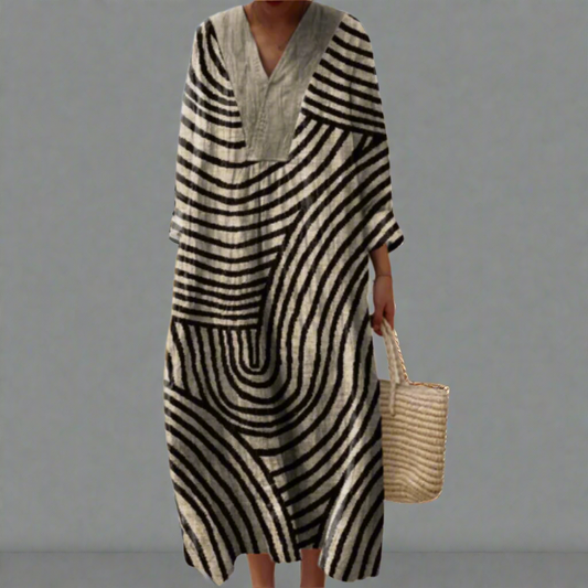 CASSIDY | ROBE GÉOMÉTRIQUE ÉLÉGANTE