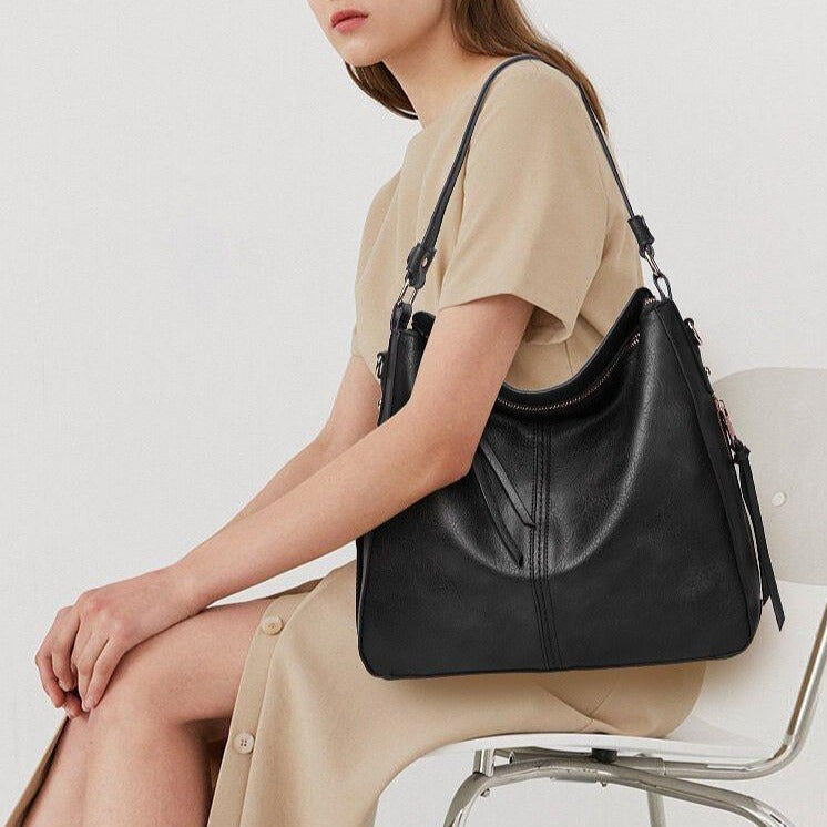 Cécile - Sac à Bandoulière en Cuir Élégant