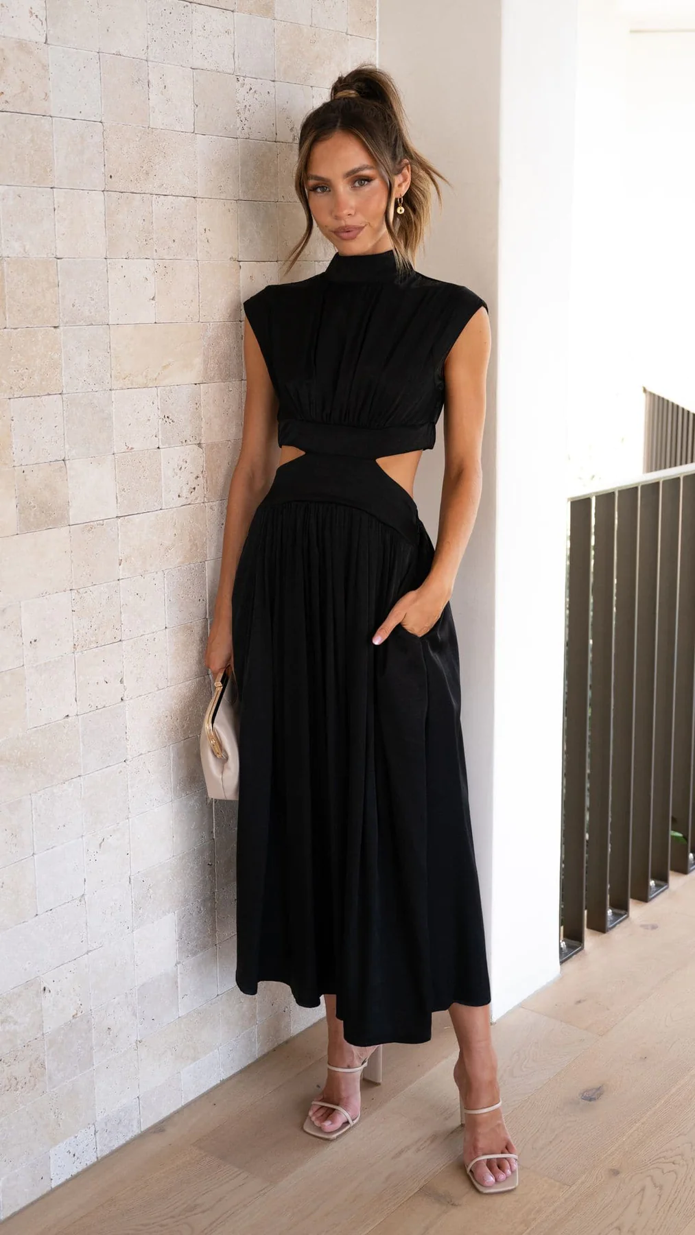Quincy | Robe Midi avec Taille et Poches