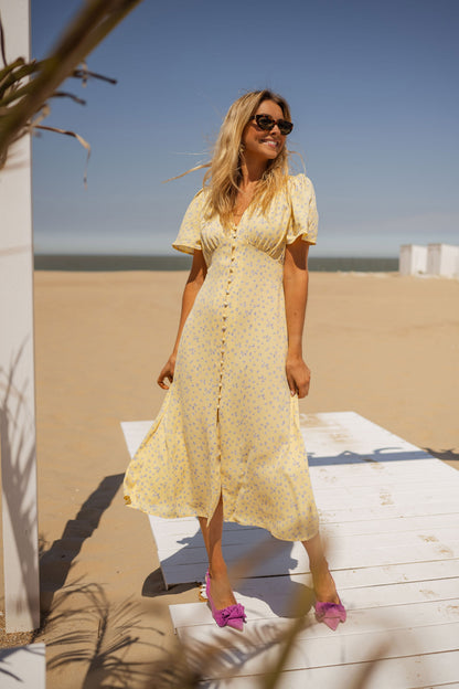 Diana™ | La Robe Midi Fleurie d'Été