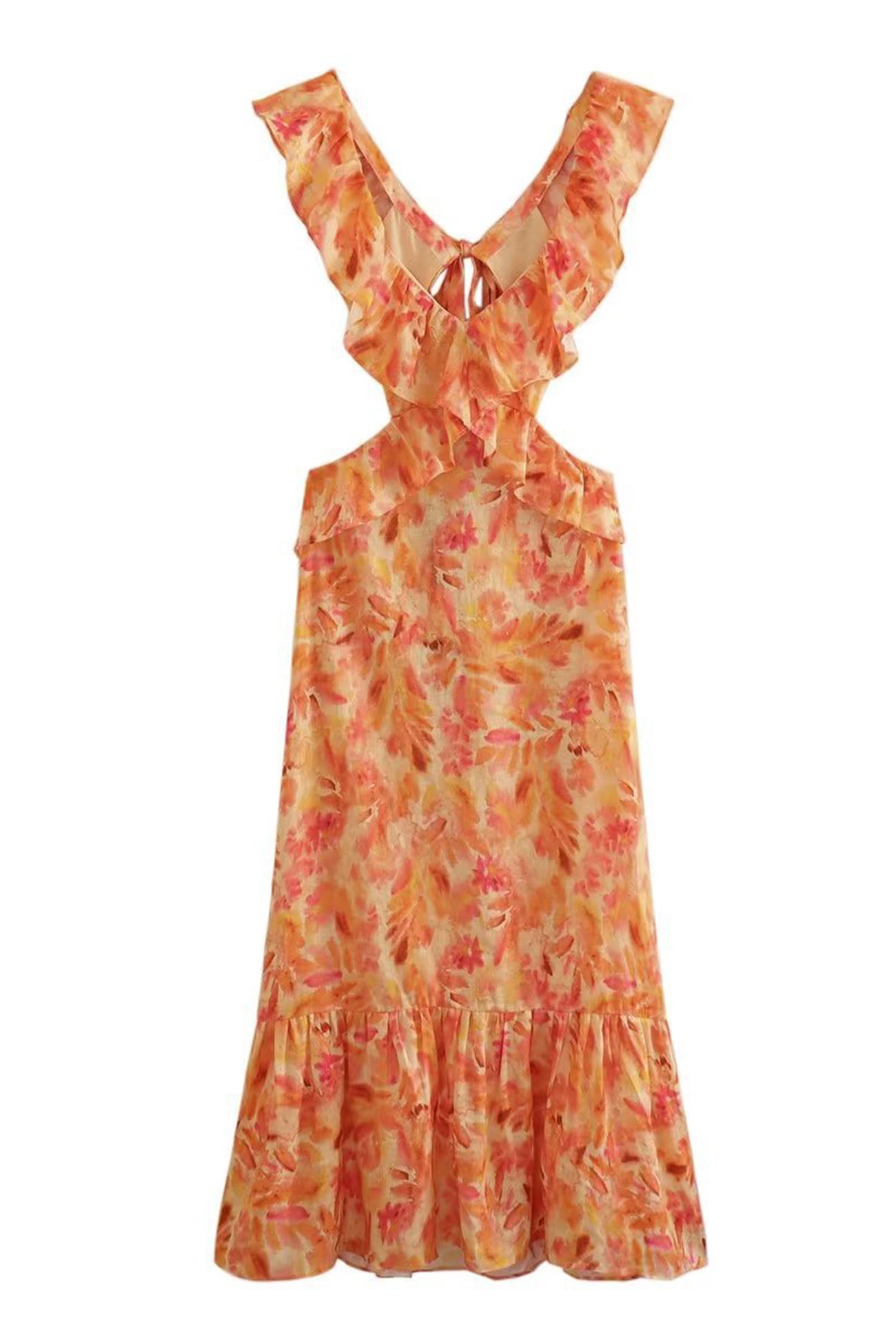 Ariella | Robe Fleurie avec Volants